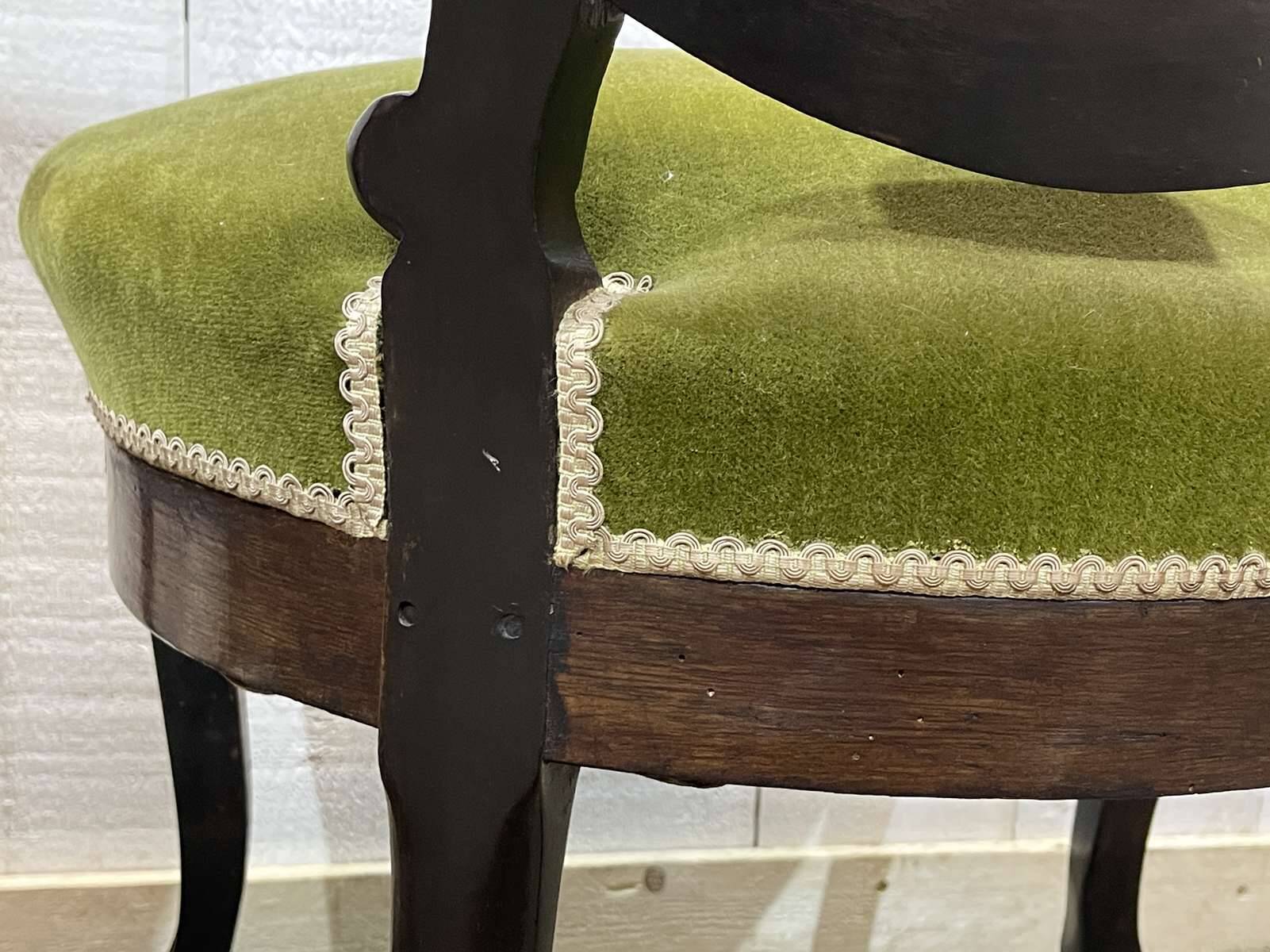 Paire de chaises d'époque Napoléon III en palissandre - 19ème