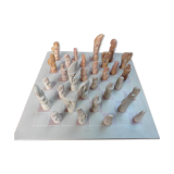 carved stone chess