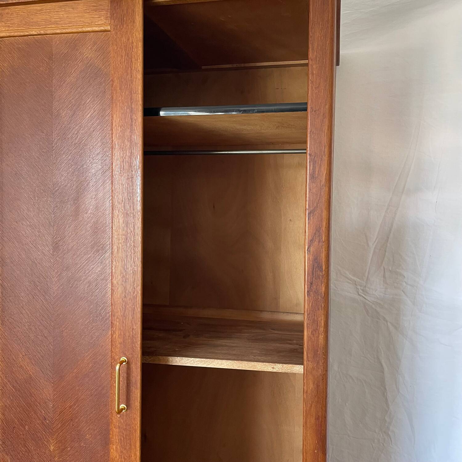 Scandinavian wooden wardrobe
