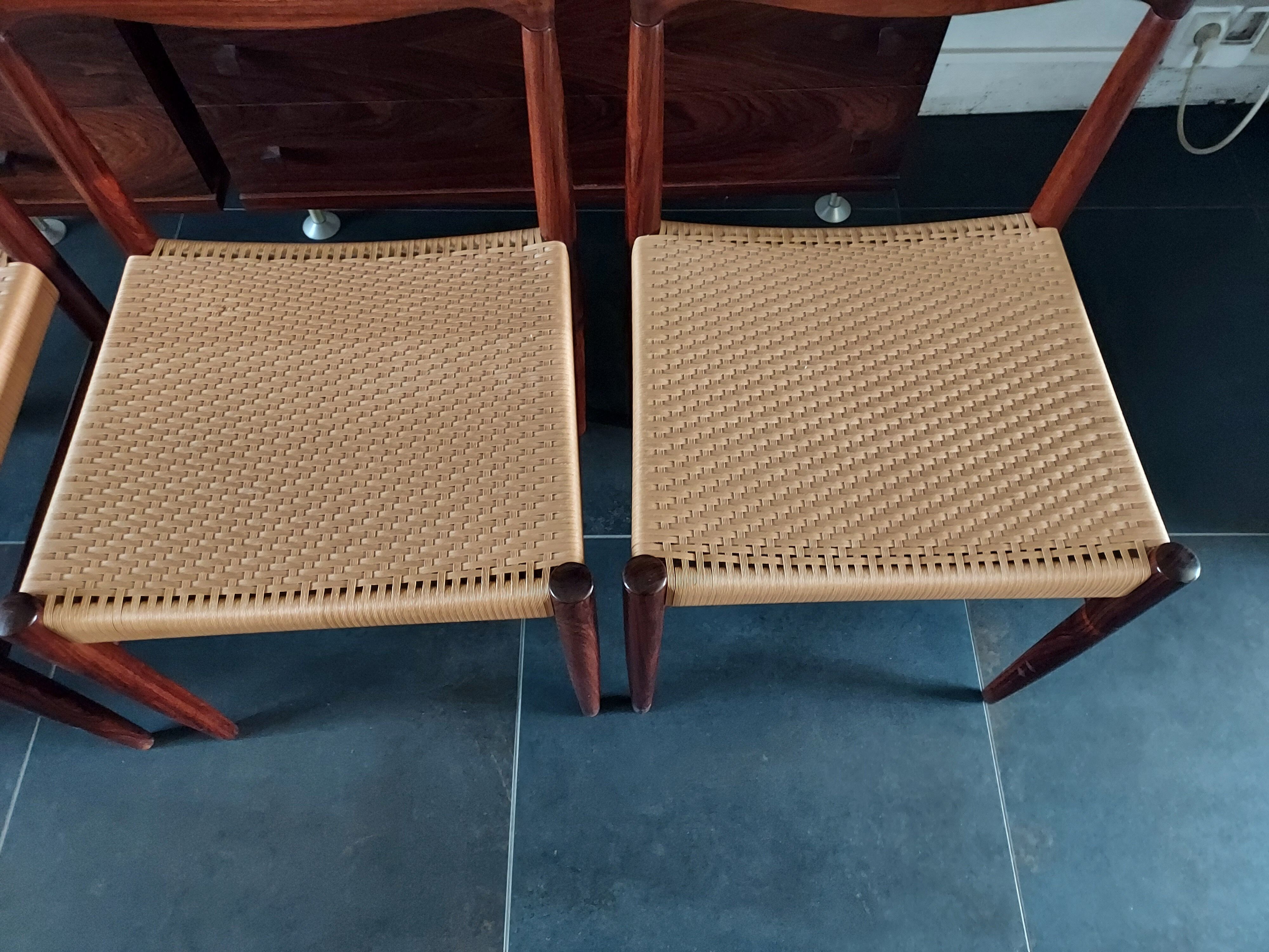 Danish rosewood chairs H.W Klein