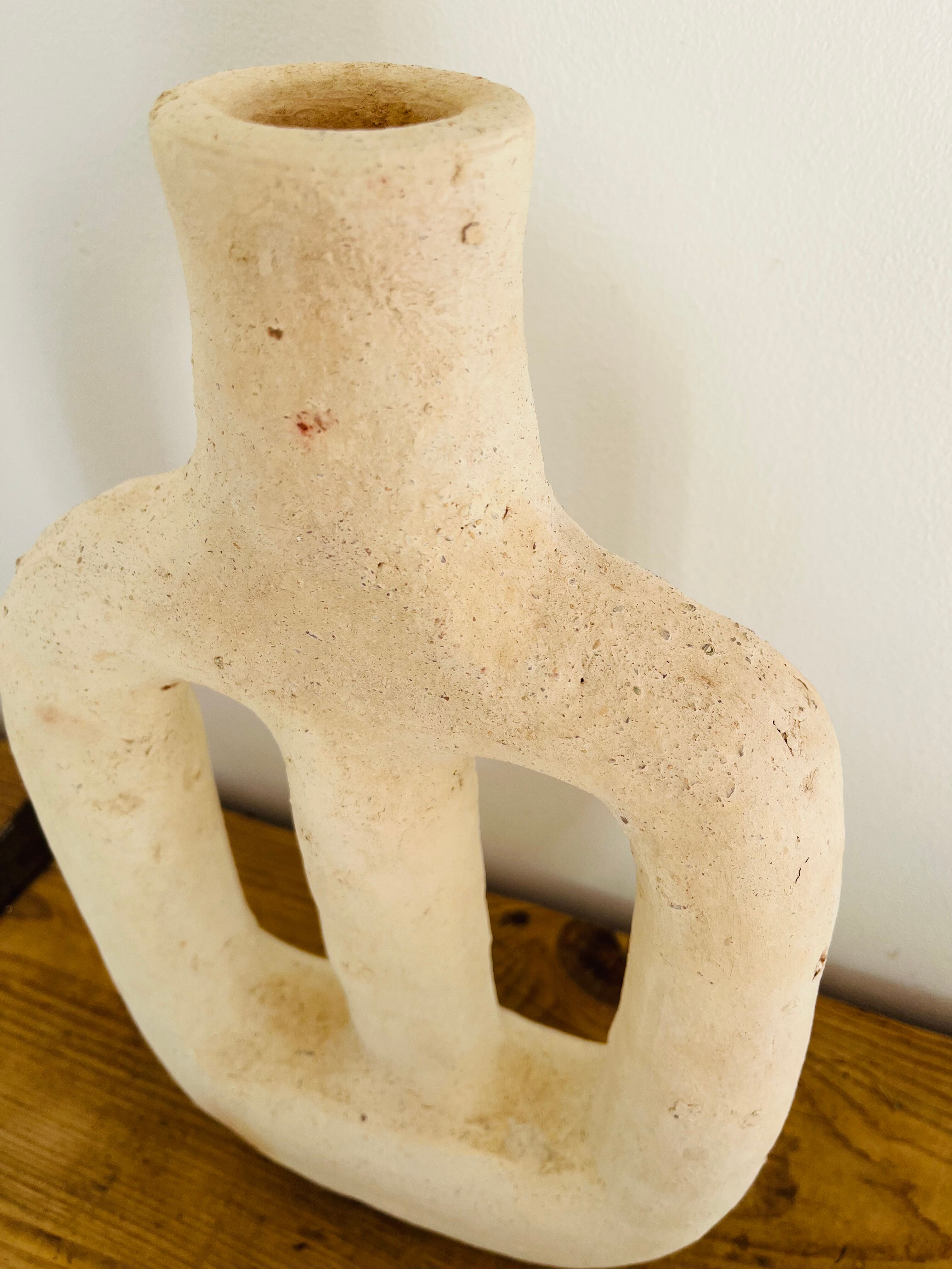 Moroccan pottery Tamegroute blanche