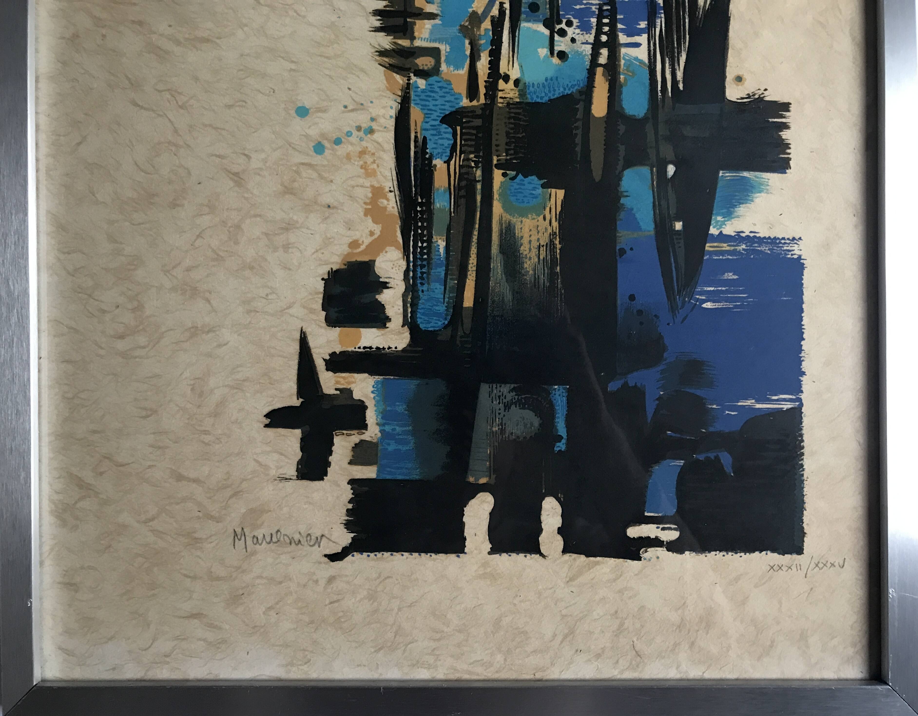 Share MANESSIER Elegy for Martin Luther King I, 1978. Signed lithograph.