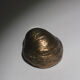 Sculpture de bol en coquillage en bronze antique