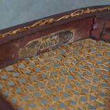 Original vintage Thonet design bistro chair with matte seat