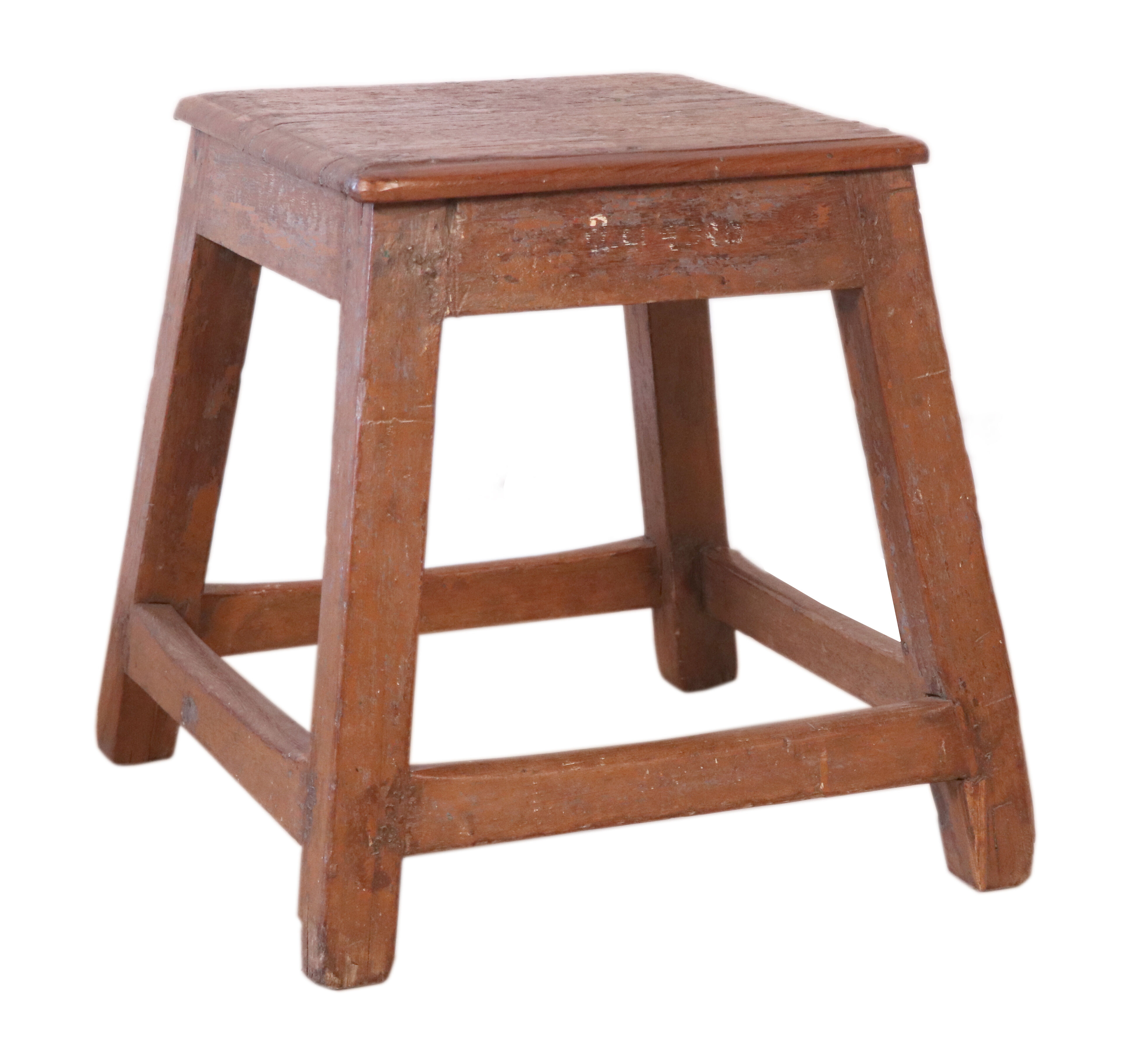 Old Burmese teak workshop stool