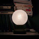 Vintage wooden and glass lamp 1970