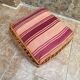 Handmade Berber Kilim pouf, floor cushion.