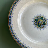 Plat creux U & Cie Sarreguemines modèle Myosotis