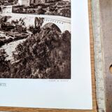 Cut, Corsica, vintage, photo board printed in 1935.