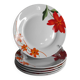 Porcelain floral dessert plates