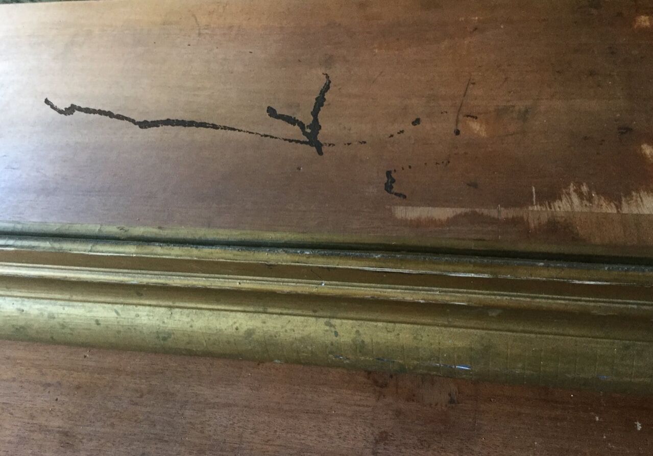 Old gilded mirror 77x104cm