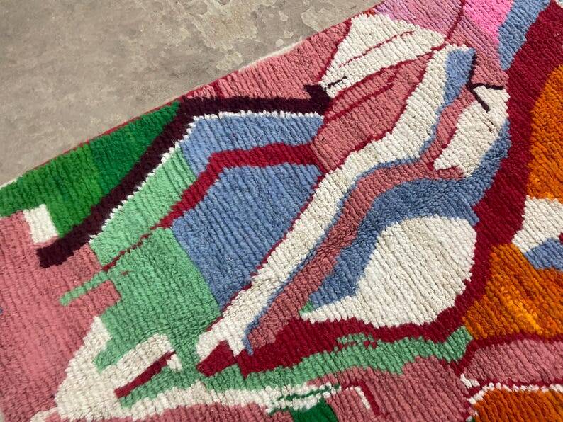 Wool Beni Ourain Rug,custom moroccan rug 150/250cm