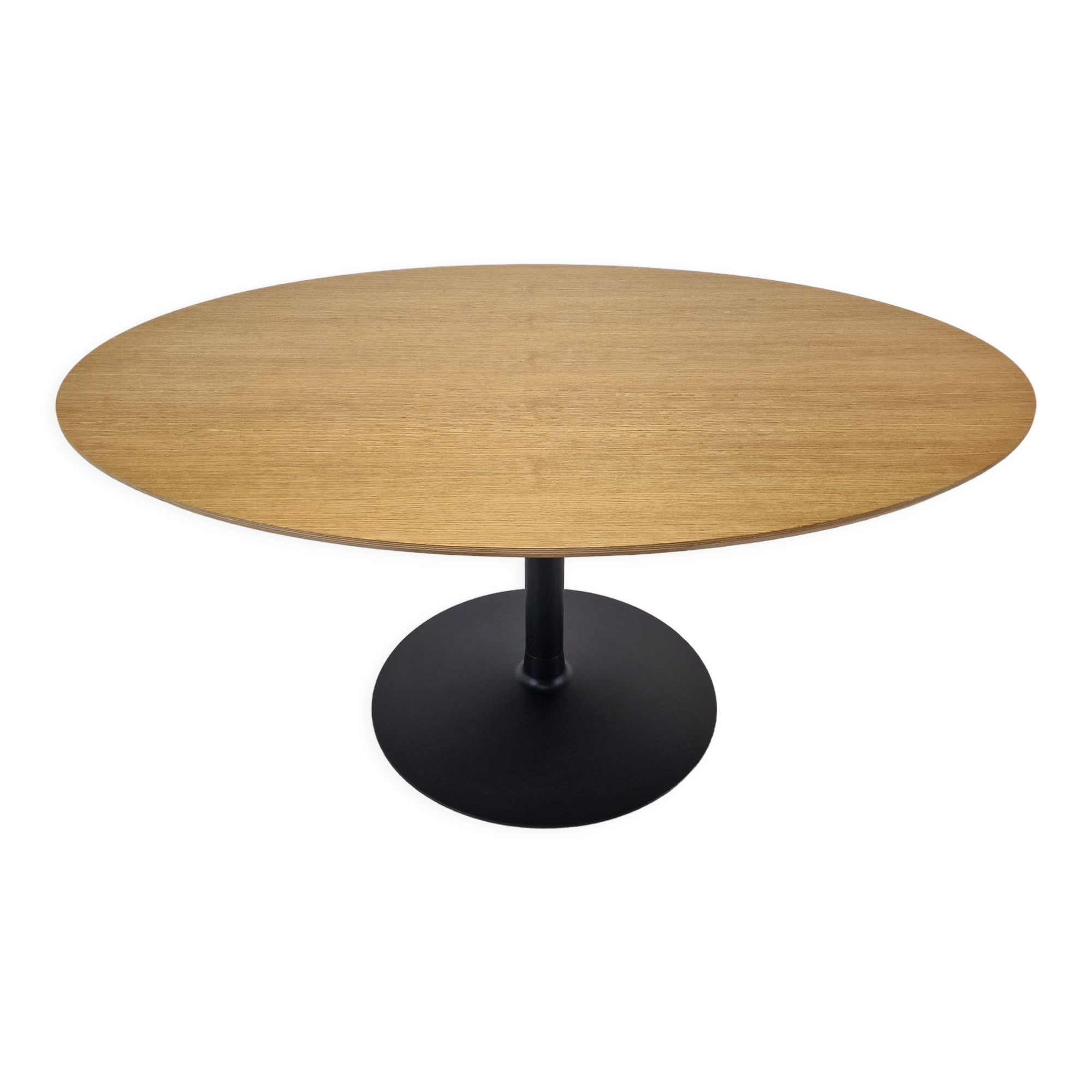 Oval Oak Dining Table by Pierre Paulin for Artifort