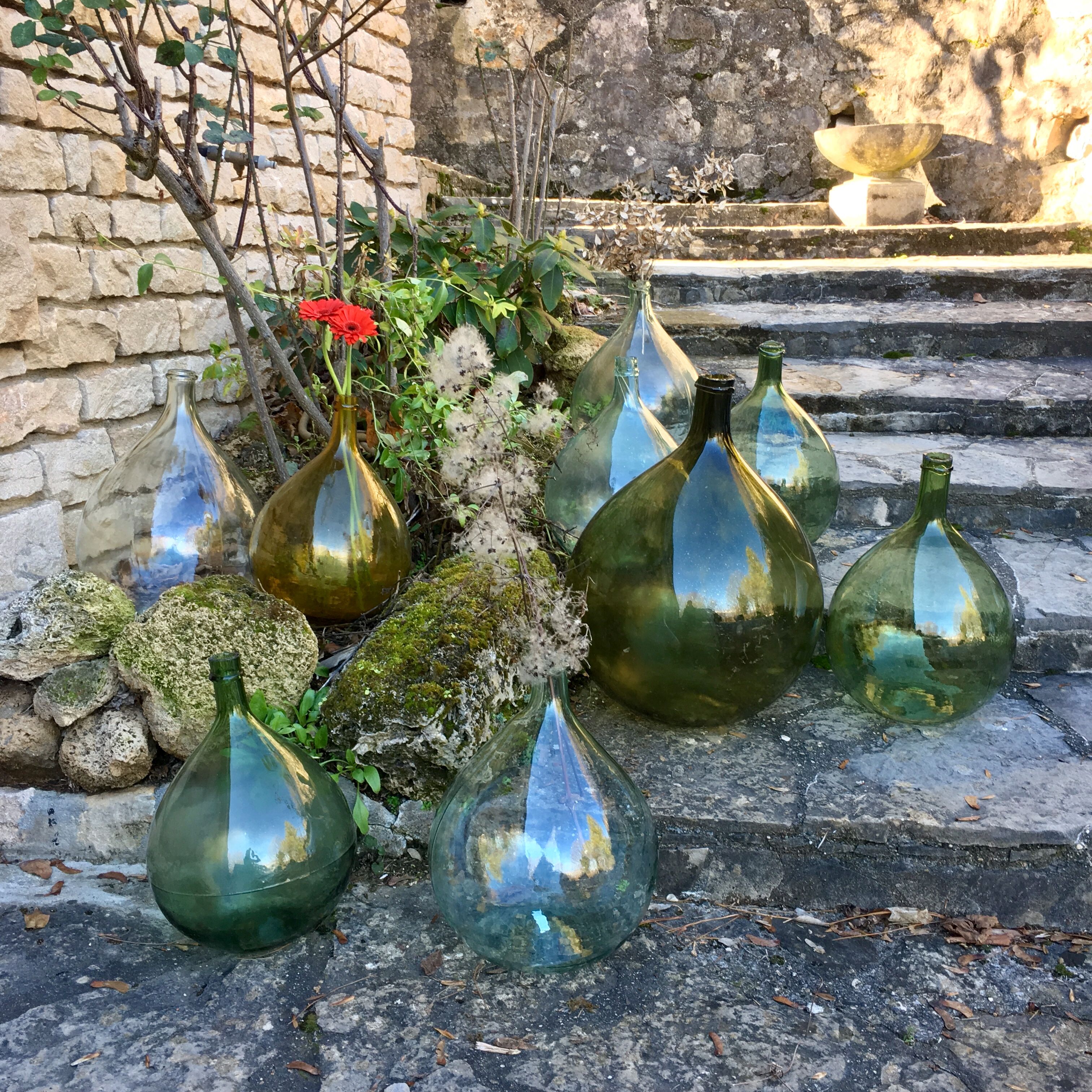 Old demijohn 19th 9l