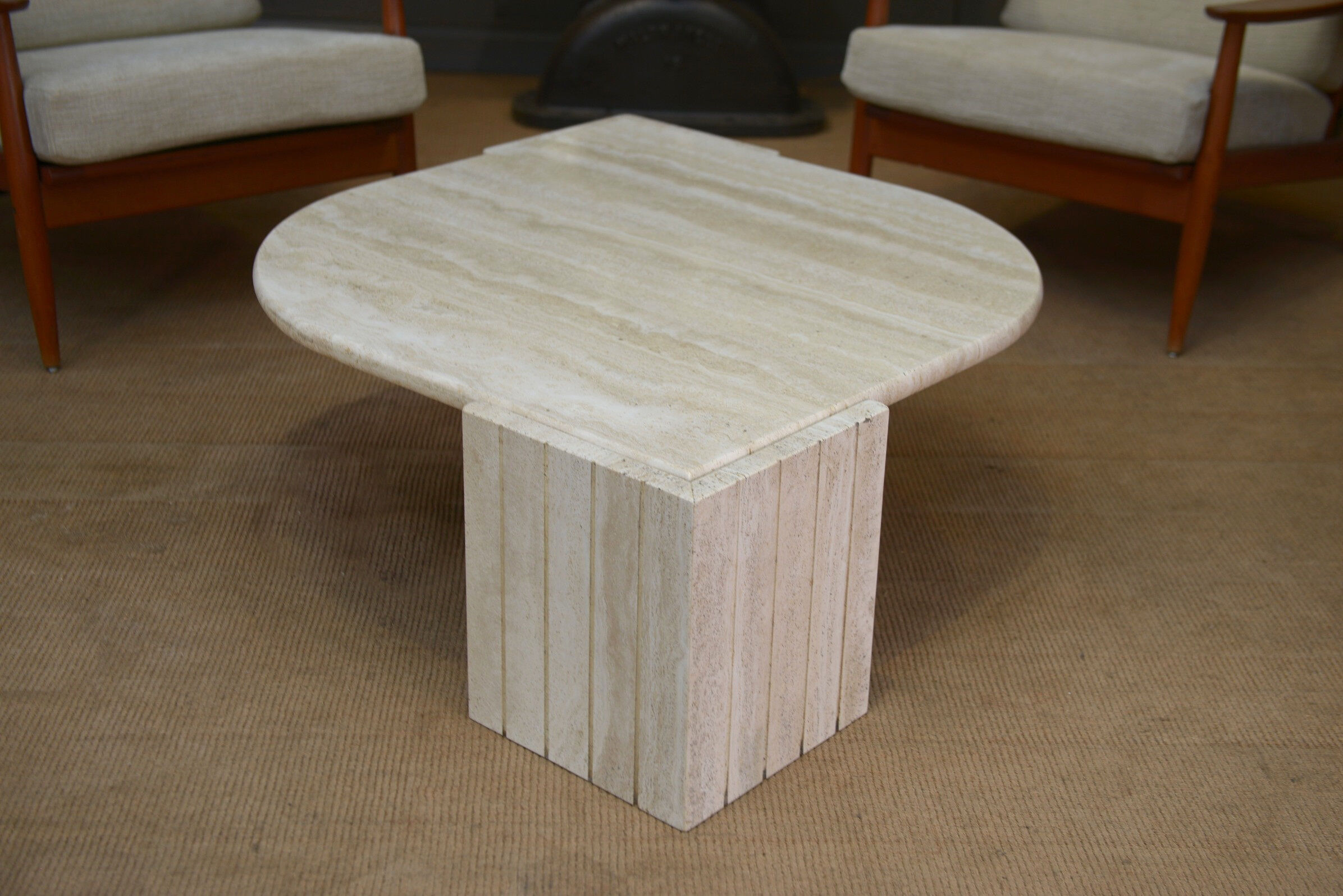 Eye coffee table in travertine 1970