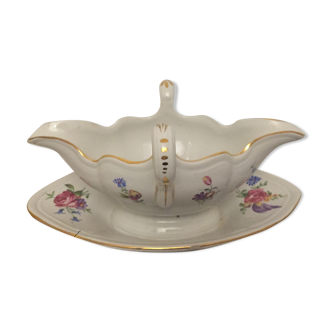 Lunéville porcelain saucière K-G