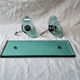 Max Ingrand coat rack sandher for Fontana Arte, green glass