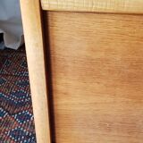 Toy box, 60's light wooden bench