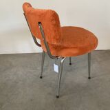 Orange furry chair 60