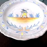 Peasant plate, Nevers earthenware