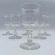 Ensemble de 6 verres en cristal monogrammés