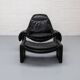 Saporiti Italia P60 armchair with ottoman