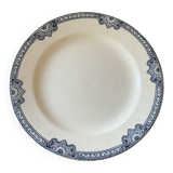 Flat ironstone plate from Salins