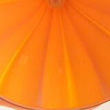Suspension vintage en verre orange par Peill et Putzler 1960