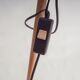 Teak floor lamp with 2 lampshades by Domus