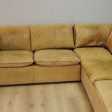 Canapé d’angle cuir 60 70 vintage