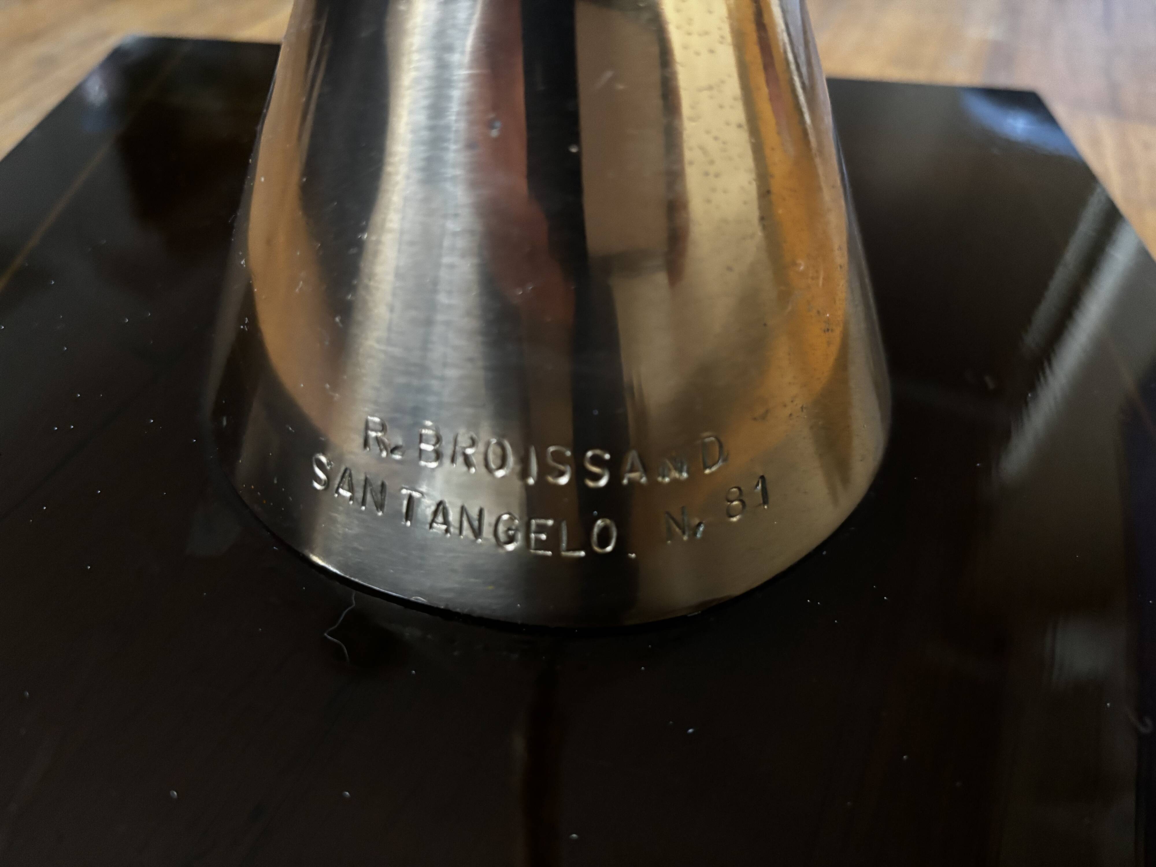 Lamp "Héron" signed René Broissand