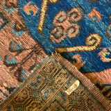 Handwoven Antique Persian Kohtan Rug 74x94cm