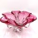 Pink bowl by J. Hospodka, Chribska Sklarna, Czechoslovakia, 1960s/70s.