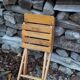 Chaise rustique pour enfant pliante en bois