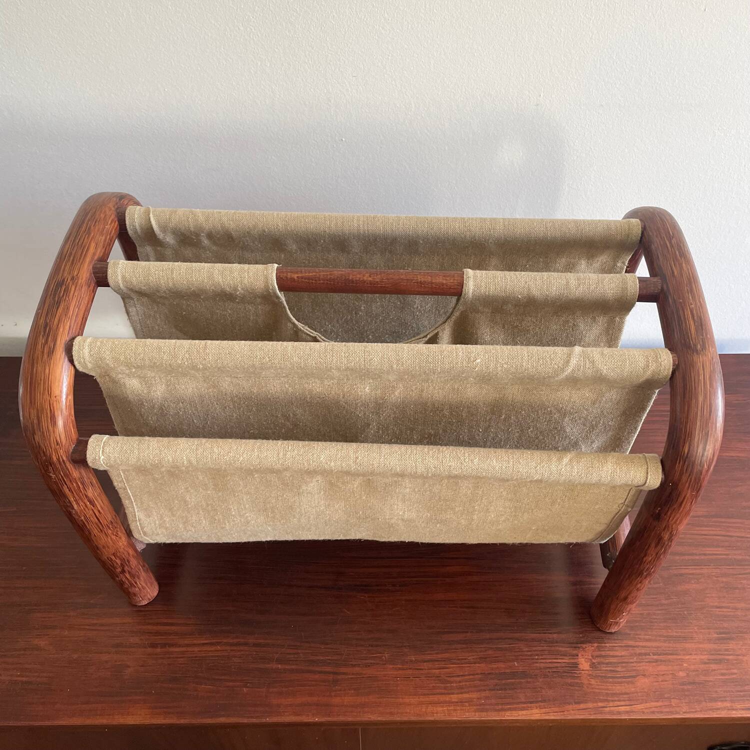 Vintage Wooden Newspaper Stand