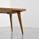 Coffee table with tapered legs, France, circa 1950-1960.