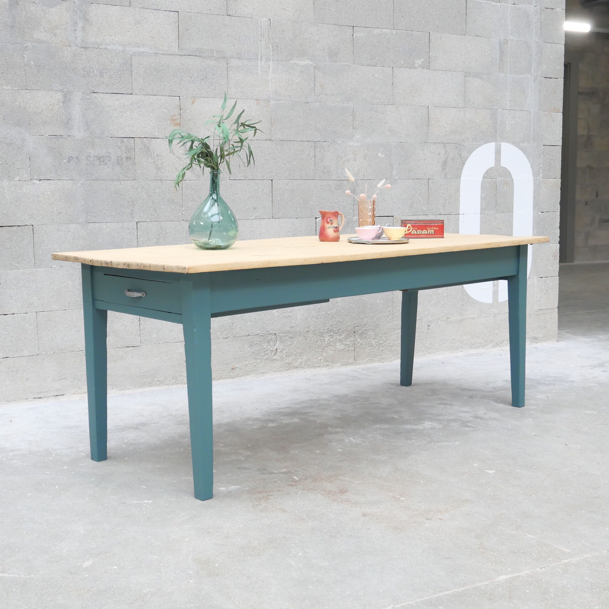 Restored farmhouse table