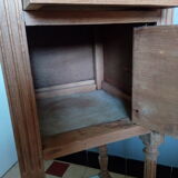 Nightstand in wood and marble, early 1900s, barely revisited