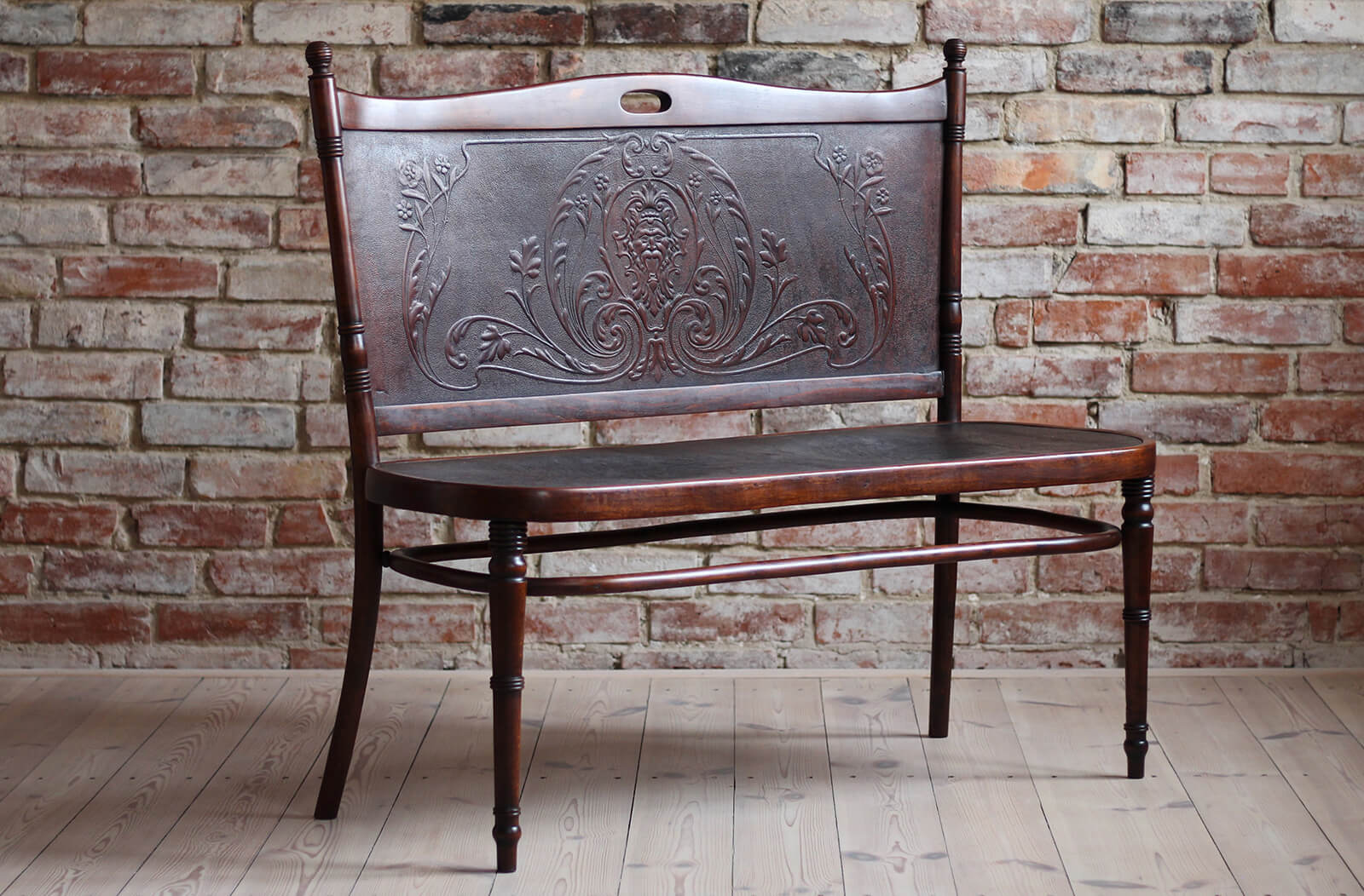 Antique Bentwood Bench