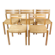 Set Of Five Dining Chairs Model 401 Made In Oak By Jørgen H. Møller