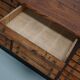Vintage German pine and oak apothecary cabinet, 1950s