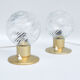 Pair of brass bedside lamps, Karl Gärtner Leuchtenbau, Germany, 1970s