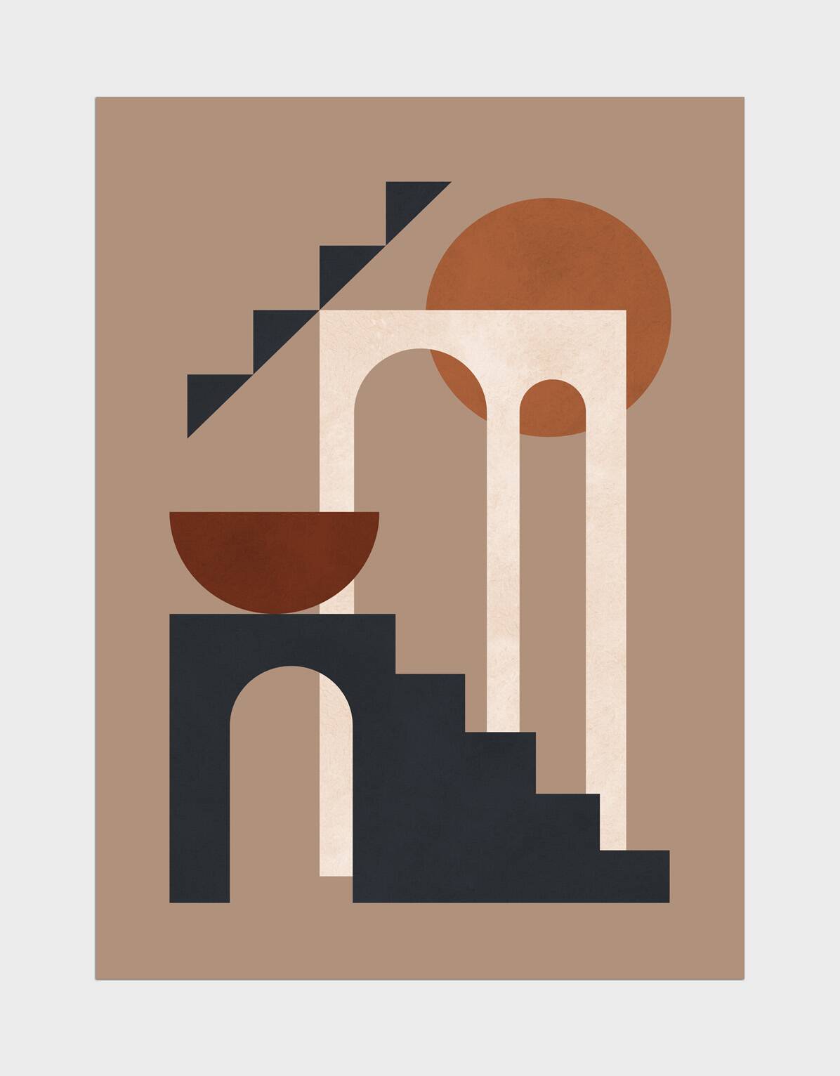 2 geometric art prints