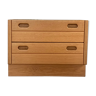 Vintage chest of drawers in solid oak