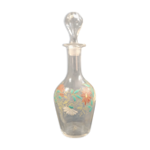 Art Nouveau enamelled glass carafe