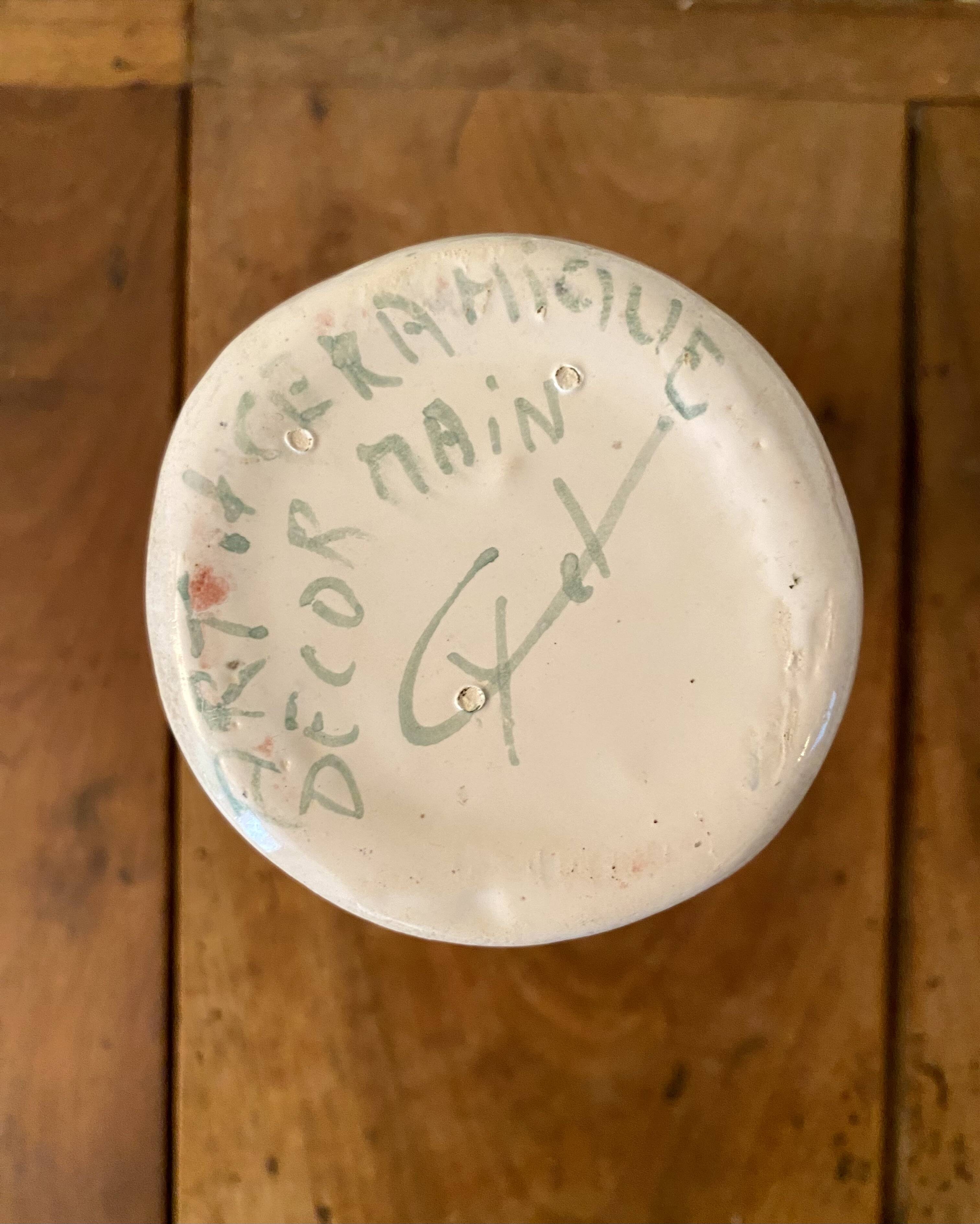 Ceramic pitcher, Poet Laval, Drôme, mid-20th century