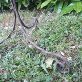Plant holder h135cm vintage twisted iron