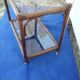 Vintage bamboo rolling trolley