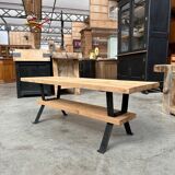 Table basse bois et métal