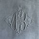 Antique Grey Linen Thread Sheet from the Roof of Paris